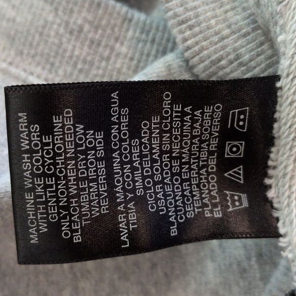 Norma Kamali Jersey Gray Sweatshirt Dress, V Neck Tunic - Picture 10 of 16